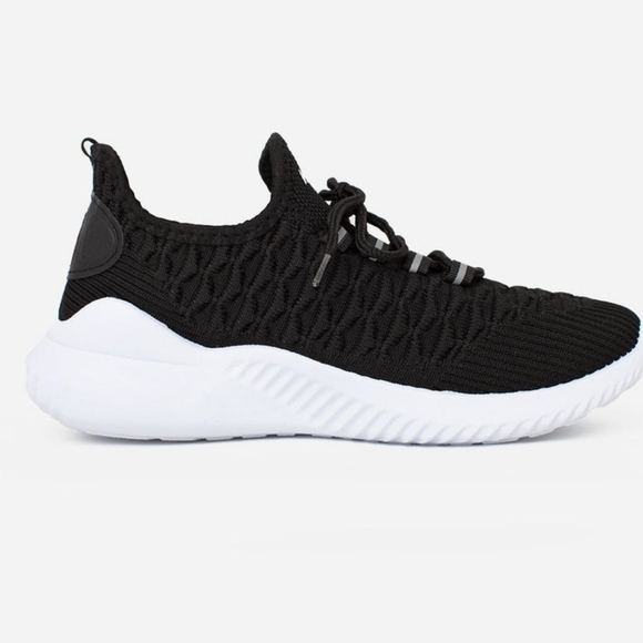 Danskin Black Stunt Lace Up Sneakers - Picture 1 of 10